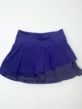 Athleta Royal Deep Blue/Violet Asymmetrical Athletic Skirt